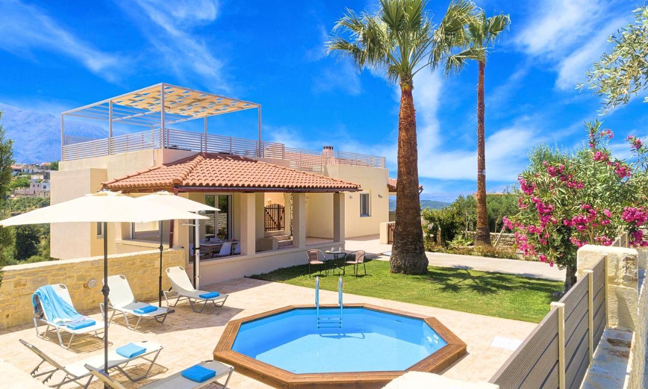 Villa Di Palma Heated Pool Koufi Buitenkant foto