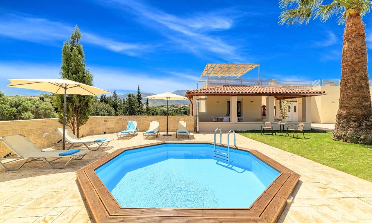 Villa Di Palma Heated Pool Koufi Buitenkant foto