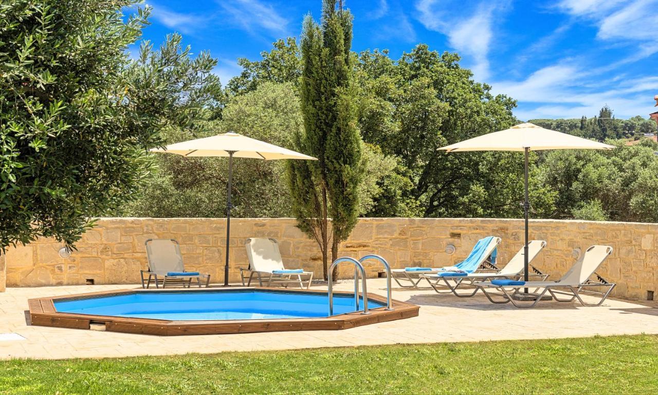 Villa Di Palma Heated Pool Koufi Buitenkant foto